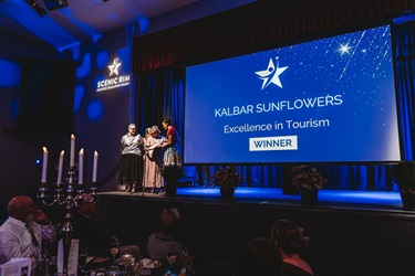 Kalbar Sunflowers accept their award