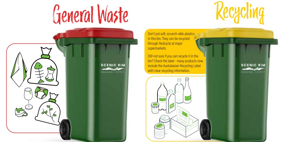 Waste guide bins