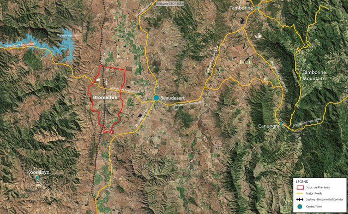 Bromelton Map