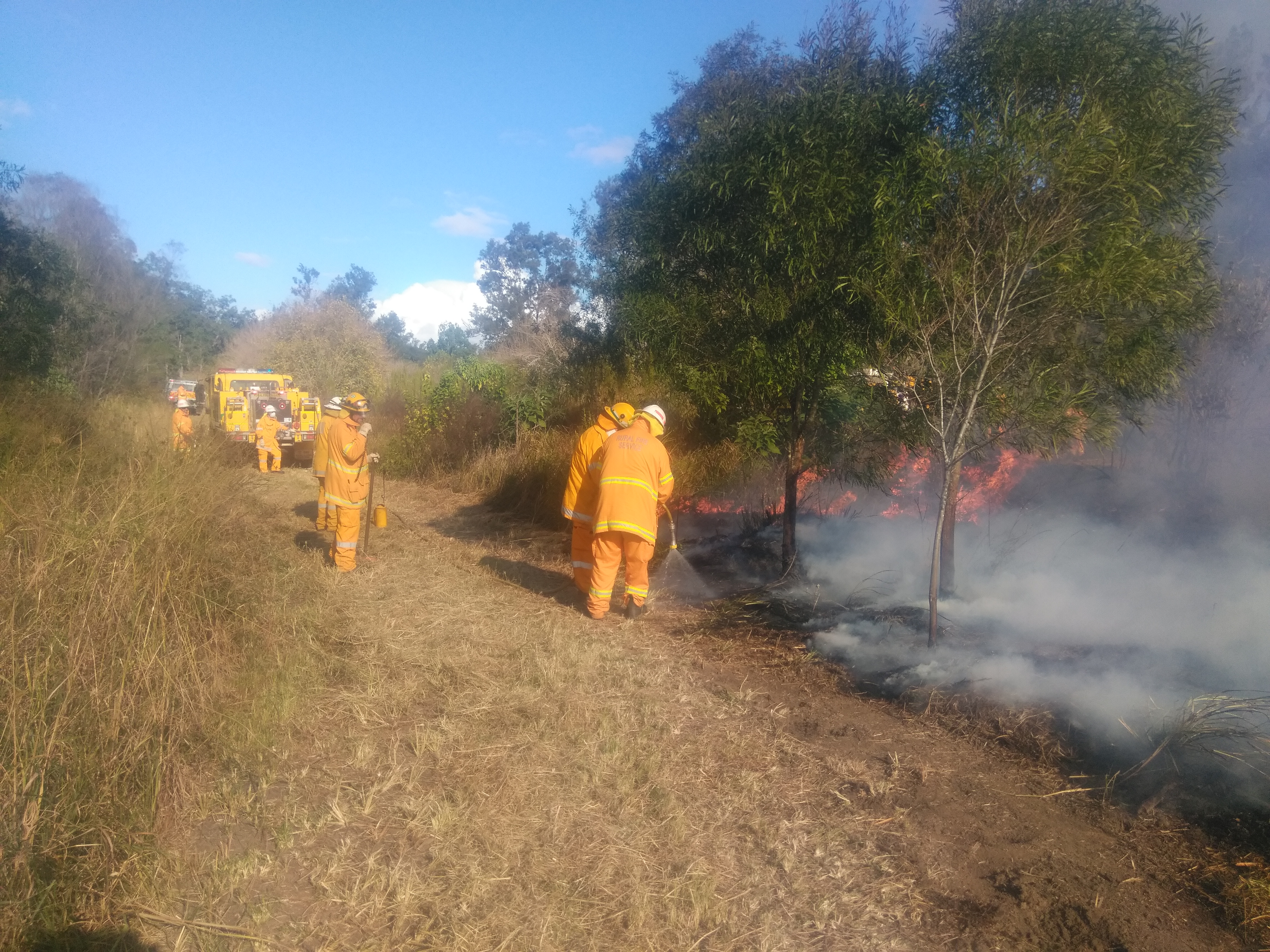 Image of controlled burn at Kooralbyn