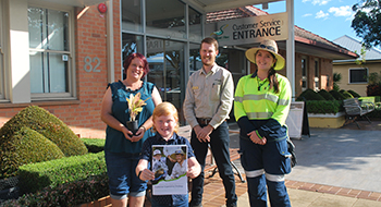 Megan and Beau Brown, Andrew Richter and Sophie Lovatt.