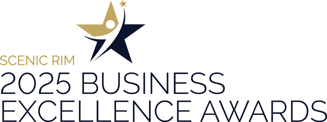 2025 Business Excellence Awards Horizontal Blue Logo