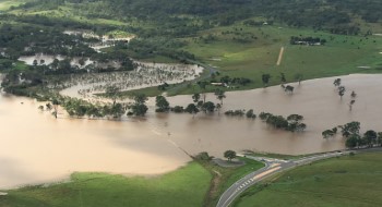 Floodwater at Teviot Brook, Coulson, Scenic Rim.