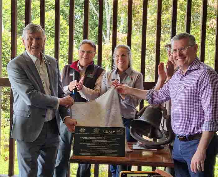 Unveiling of plague at opening of Binna Burra Lodge facilities