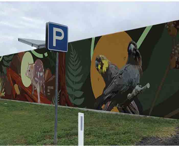 Mural depicting Scenic Rim wildlife