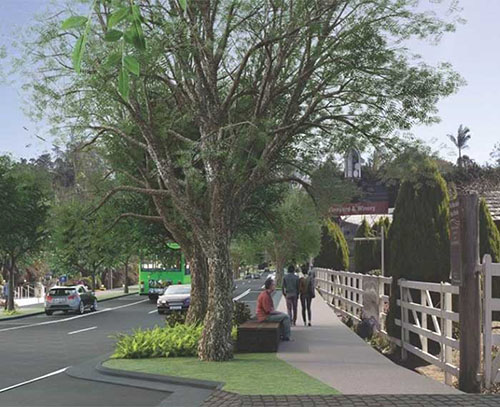 Artist's impression of the Gallery Walk improvements