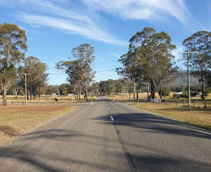 Image of completed section of Kerry Road