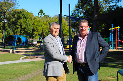 Mayor Greg Christensen and Scott Buchholz MP at Beaudesert