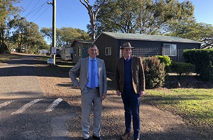 Mayor Greg Christensen and Minister Stirling Hinchcliffe