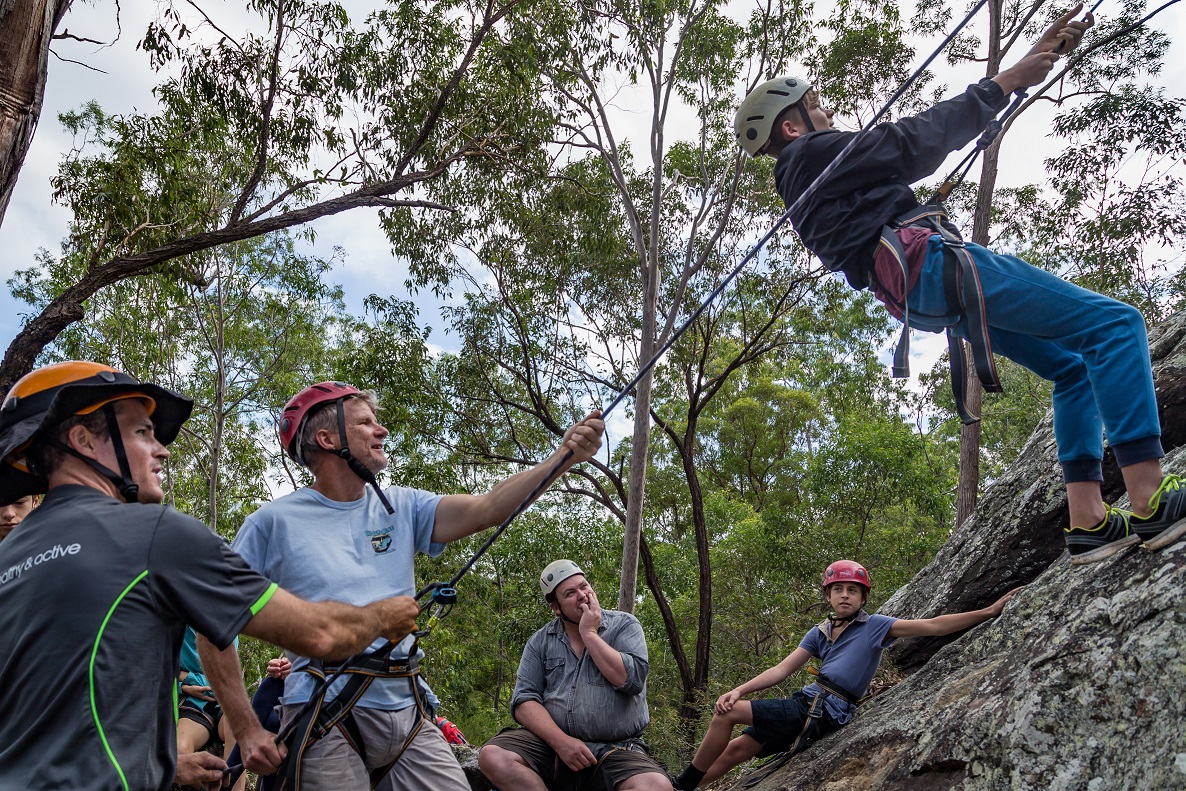 Mt barney rock climbing smaller