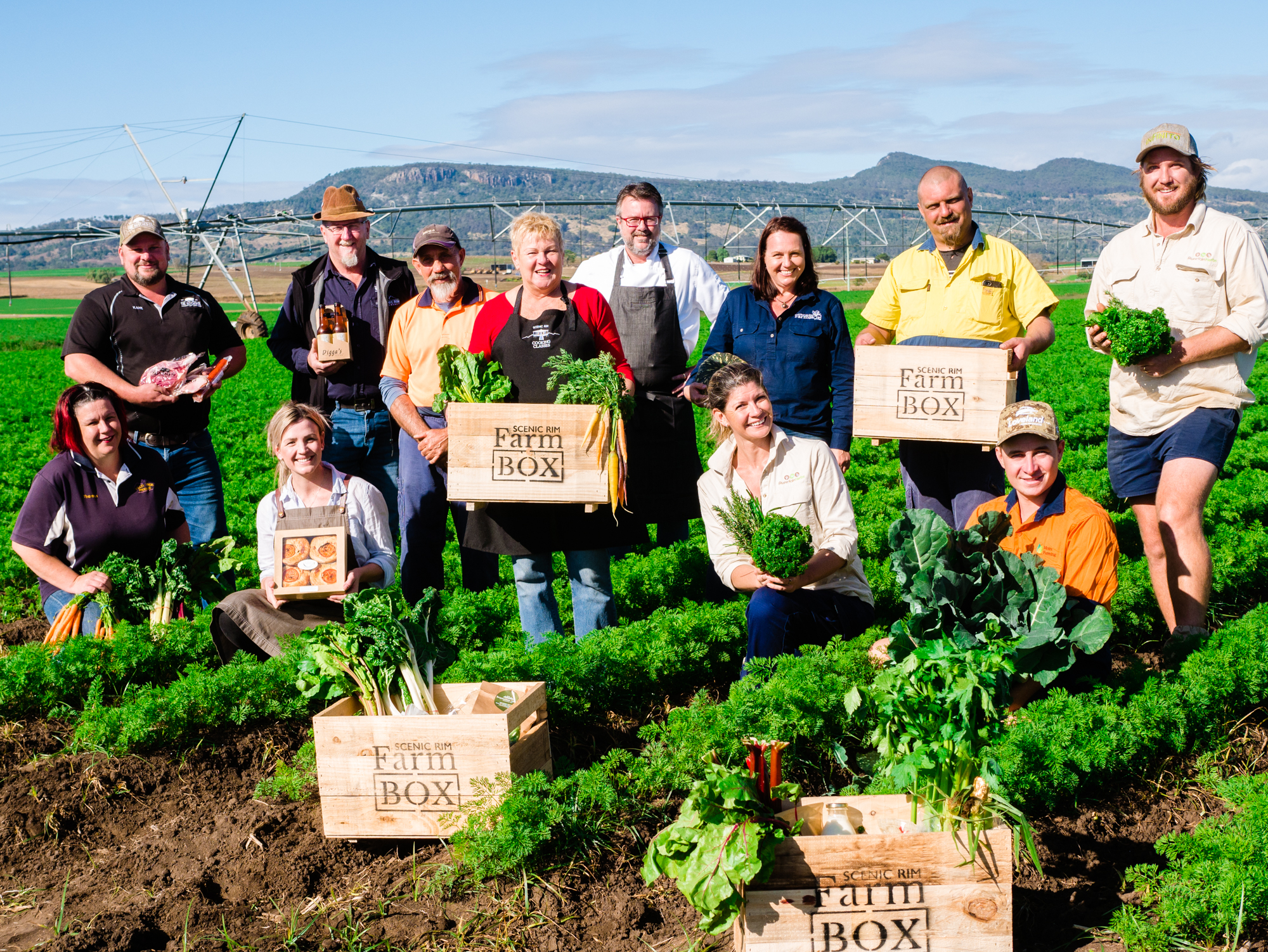 Scenic rim farm box group photo