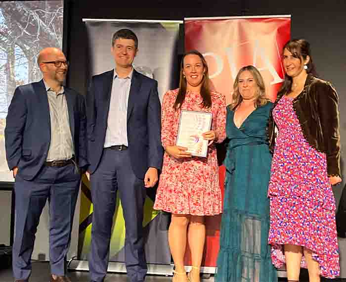 Members of Council&#039;s Strategic Planning Team at the awards presentation