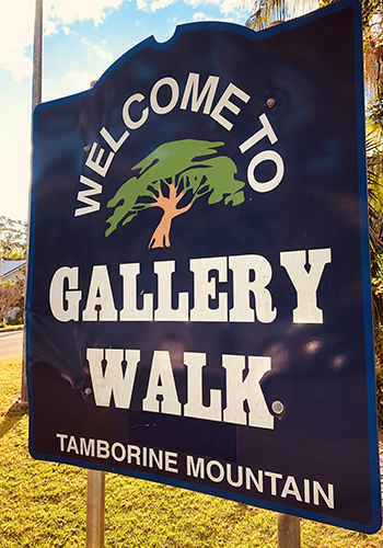 Tamborine Mountain Gallery Walk Sign