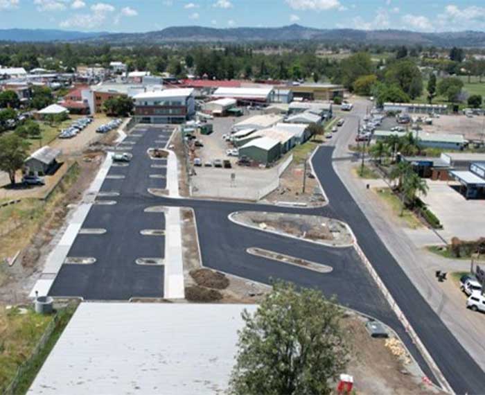 Image of the new car park in Brisbane Street Beaudesert
