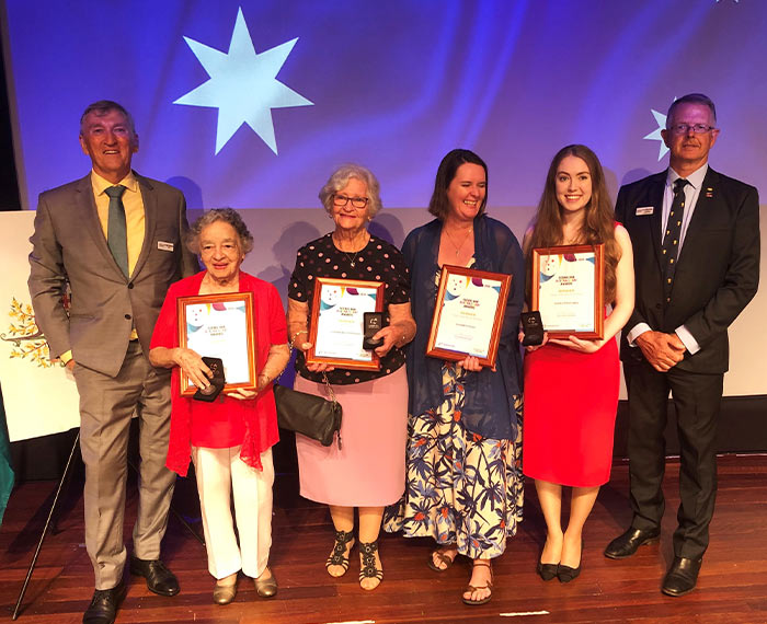 Image of Mayor and Deputy Mayor with award winners