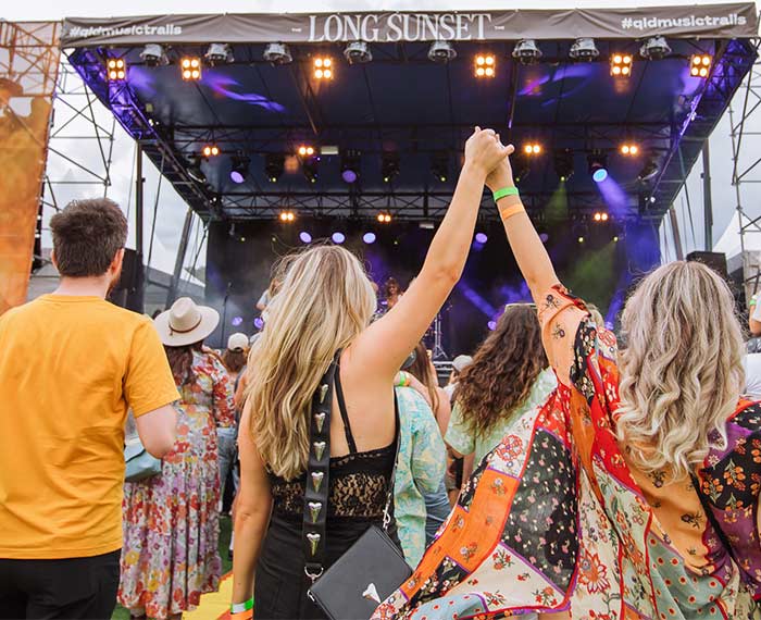 Image of audience at The Long Sunset music event