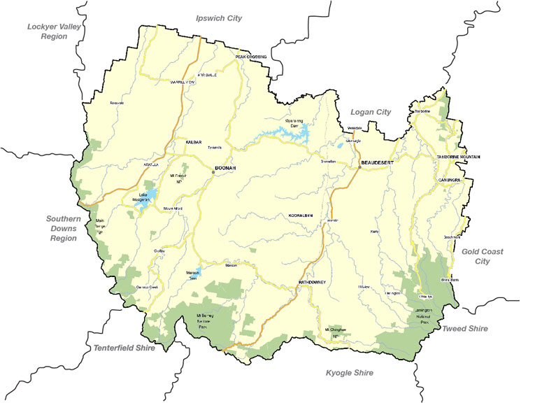 Scenic rim map